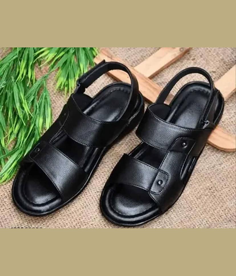 INFINITRENZ - Black Men's Sandals