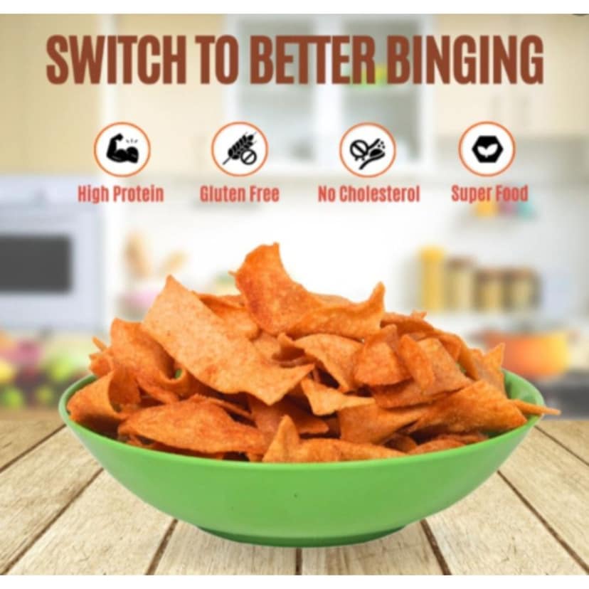 TWIRTLES INDIE MASALA QUINOA CHIPS - 150 gm - One jar of quinoa chips view 3