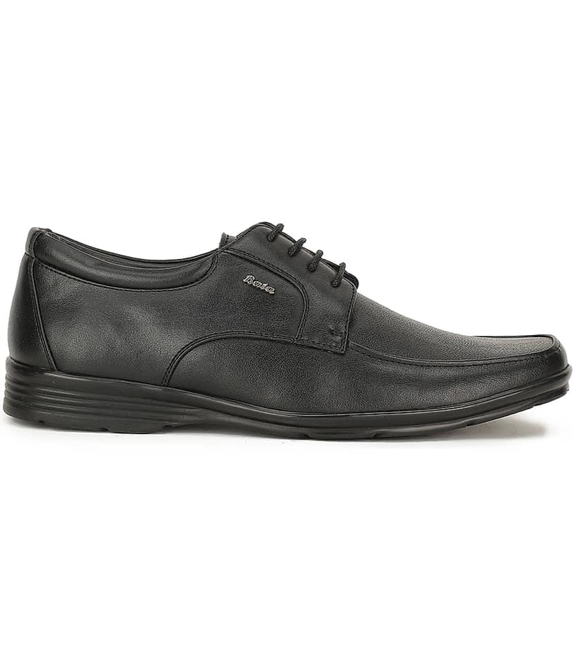 Bata Black Men's Derby Formal Shoes view 2