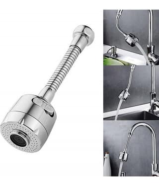GEEO 360 Degree Rotatable Water Steel Kitchen Taps Aerator Faucet