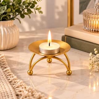 Metal Tea Light Candle Holder Stand | Elegant Decorative Tea Light Holder| Diwali Decoration Items for Home Decor