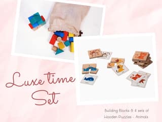 Luxe Playtime Set - Educational Wooden Toys For Babies