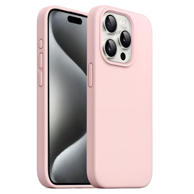 LIRAMARK Liquid Silicone Soft Back Cover Case for iPhone 15 Pro Max (6.7 inch)