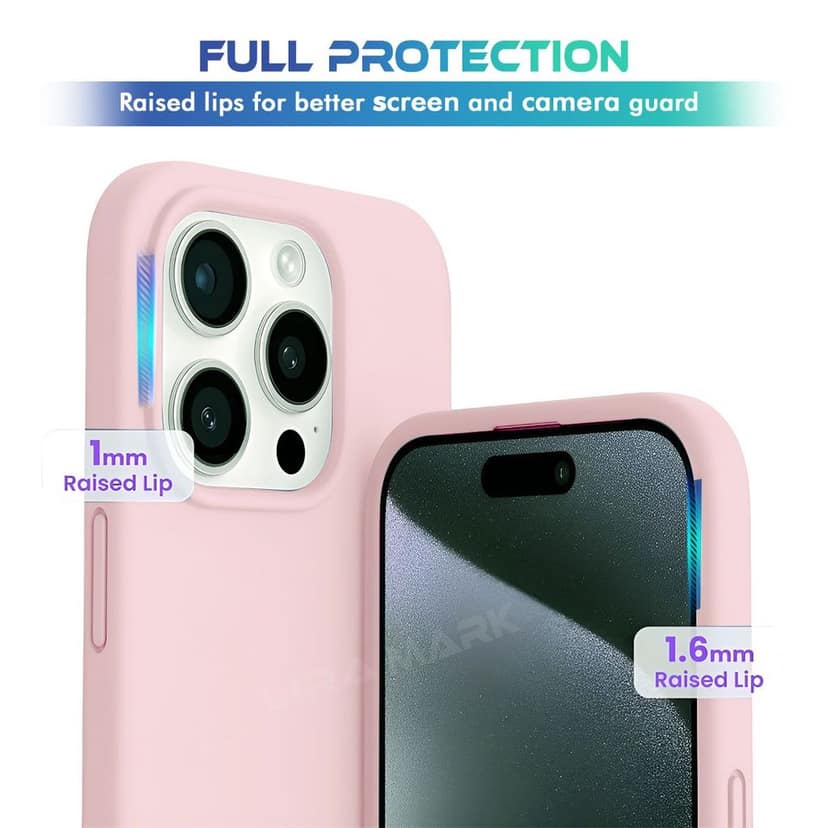 LIRAMARK Liquid Silicone Soft Back Cover Case for iPhone 15 Pro Max (6.7 inch) view 5