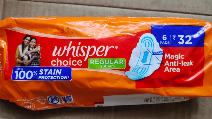 Whisper choice regular 230mm 6 pads