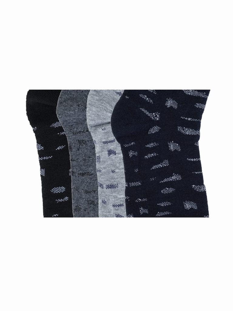 Kolor Fusion Men Assorted Above Ankle Length Cotton Socks (Pack Of 4) view 3