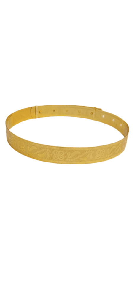 Gold-Plated Floral Engraved Kamarbandh view 3