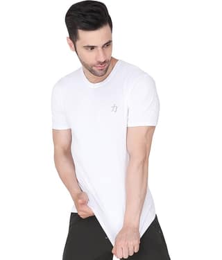 Herculeen White Polyester Regular Fit Men's Sports T-Shirt ( Pack of 1 )