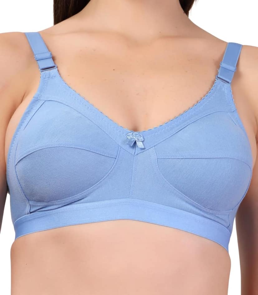 ADORNSTAR Women's Cotton Non-Padded Full Coverage Bra view 3