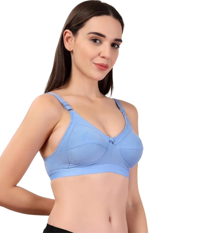 ADORNSTAR Women's Cotton Non-Padded Full Coverage Bra view 6