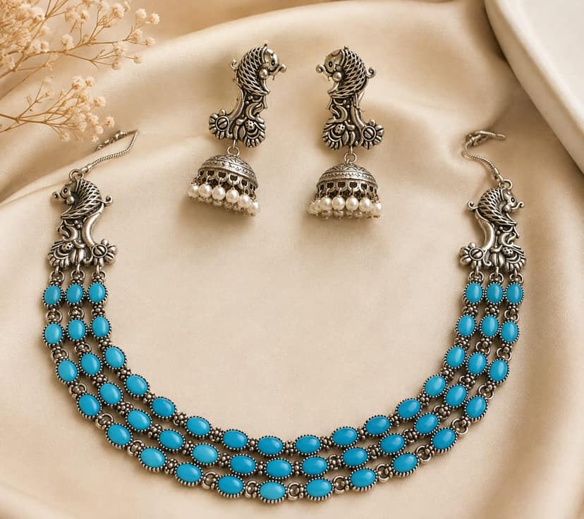 Glamvila Neel Tarang Jewellery set