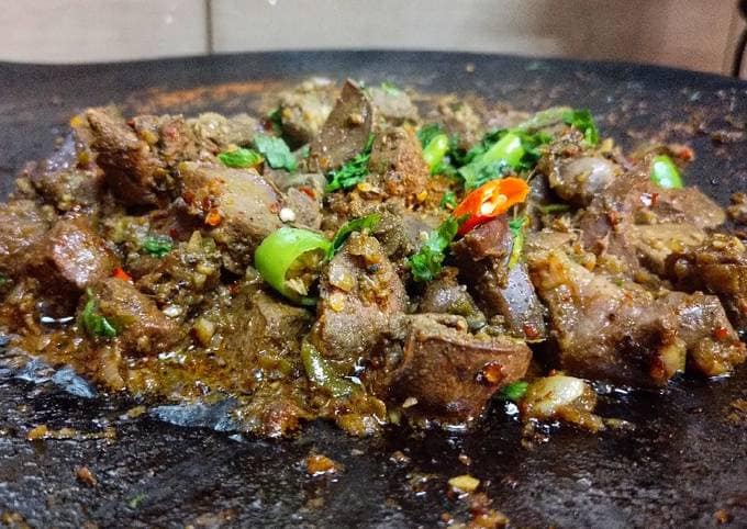 Mutton tawa kaleji