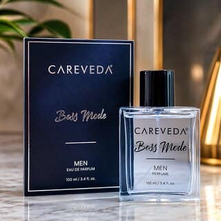 (Pack of 1) CareVeda Boss Mode Eau De Parfum for Men, Fresh Citrus, Woody Musky Fragrance, Long-Lasting, 100ml