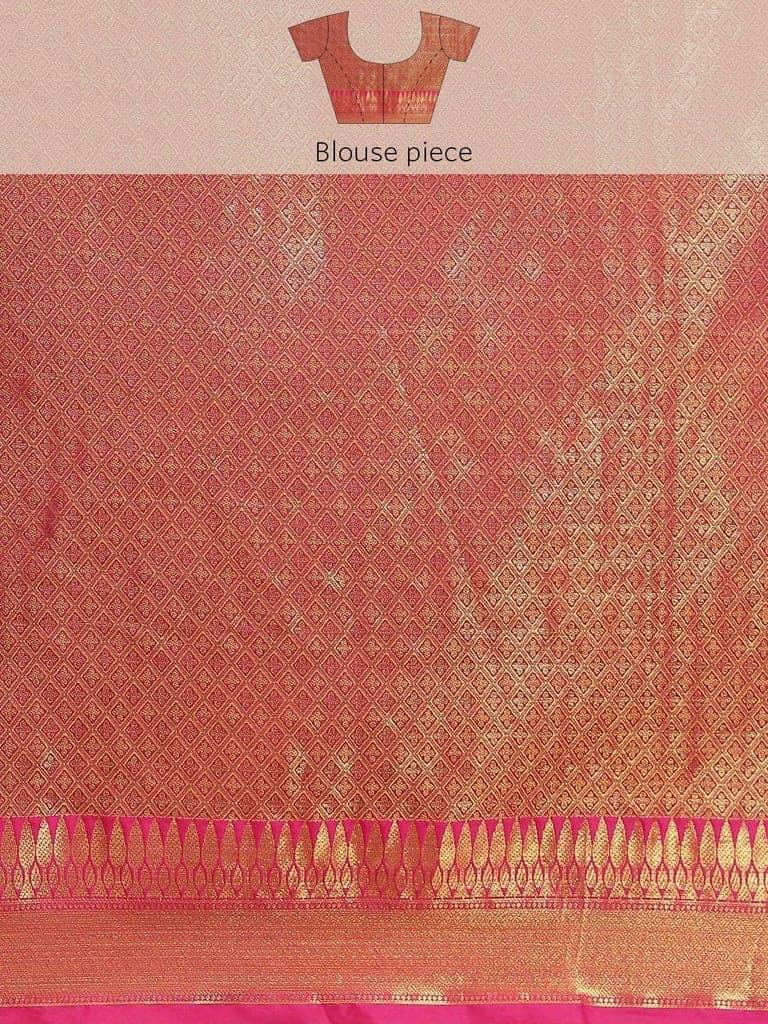 Women's Banarasi Art Silk Saree With Unstitched Blouse Piece view 8