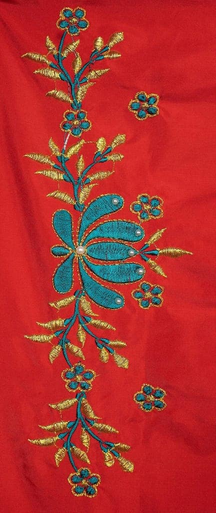 Embroidery designer blouse view 5