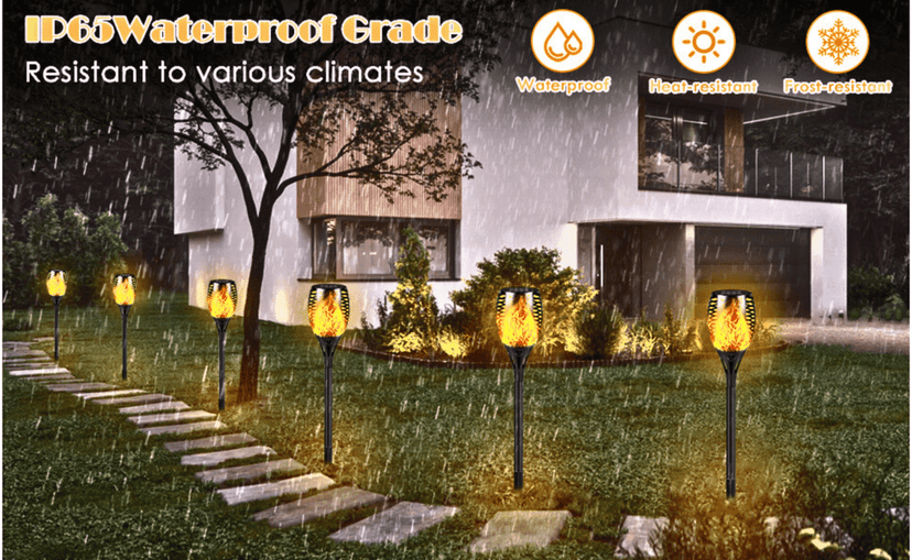 SAHAPECT Solar LED Light, 96 Led Garden Marshal Flickering Flame Torch Light Lamp-Pack of 1 view 5