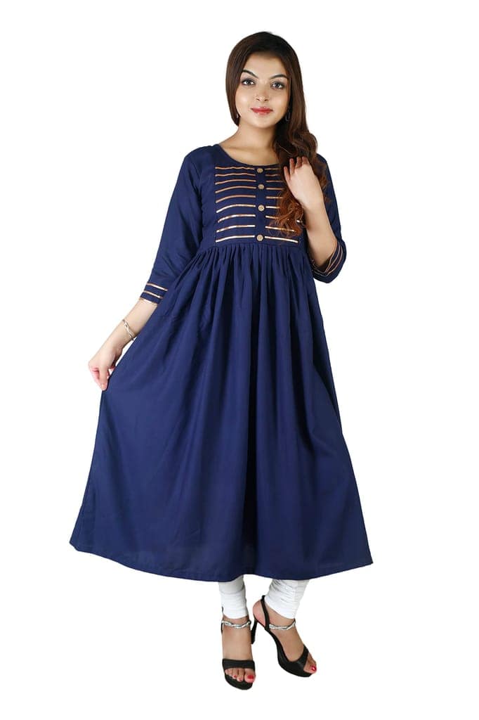 MAHIRA 'S COMFORT Maternity Gown: Stylish Rayon Feeding Kurti for Pregnancy and Breastfeeding view 2