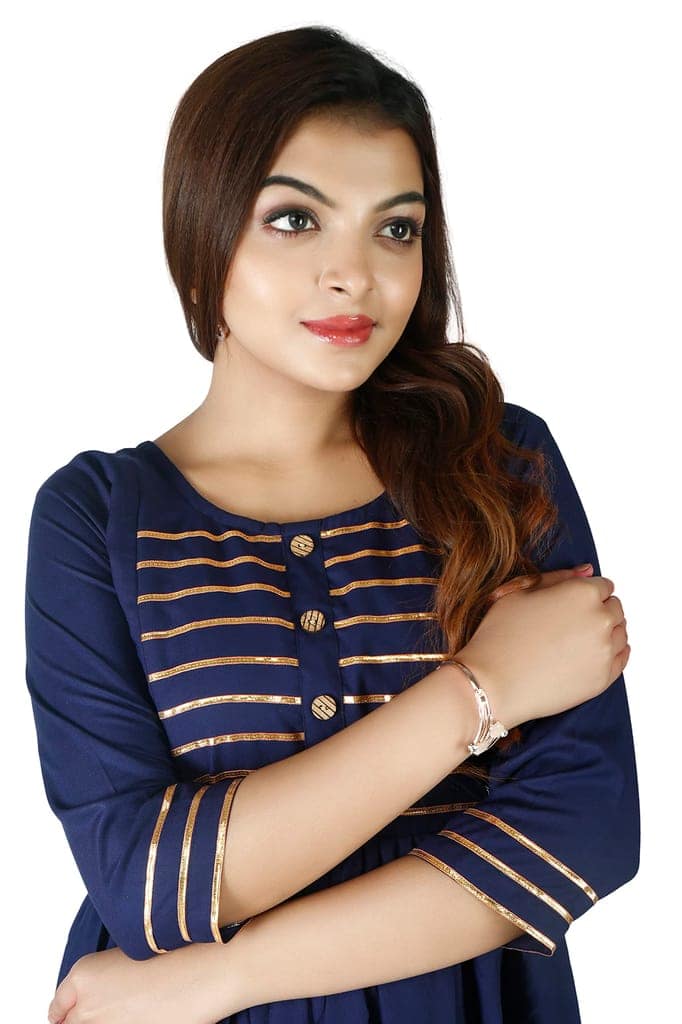 MAHIRA 'S COMFORT Maternity Gown: Stylish Rayon Feeding Kurti for Pregnancy and Breastfeeding view 4