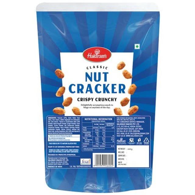 Haldiram's Namkeen - Nut Cracker (Del), 400 G Pouch view 2