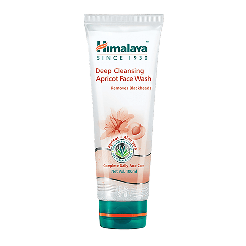 Himalaya Deep Cleansing Face Wash - Apricot & Aloe Vera, Complete Daily Face Care, 100% Herbal Actives, 100 Ml view 2