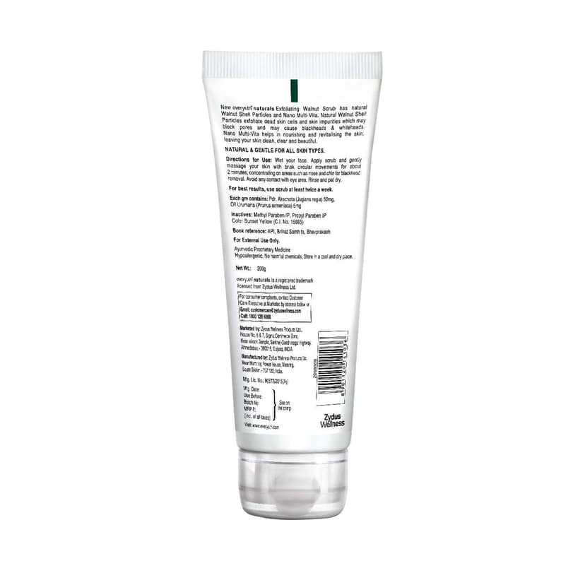 Everyuth Naturals Exfoliating Walnut Scrub, 200 G, Tube view 2