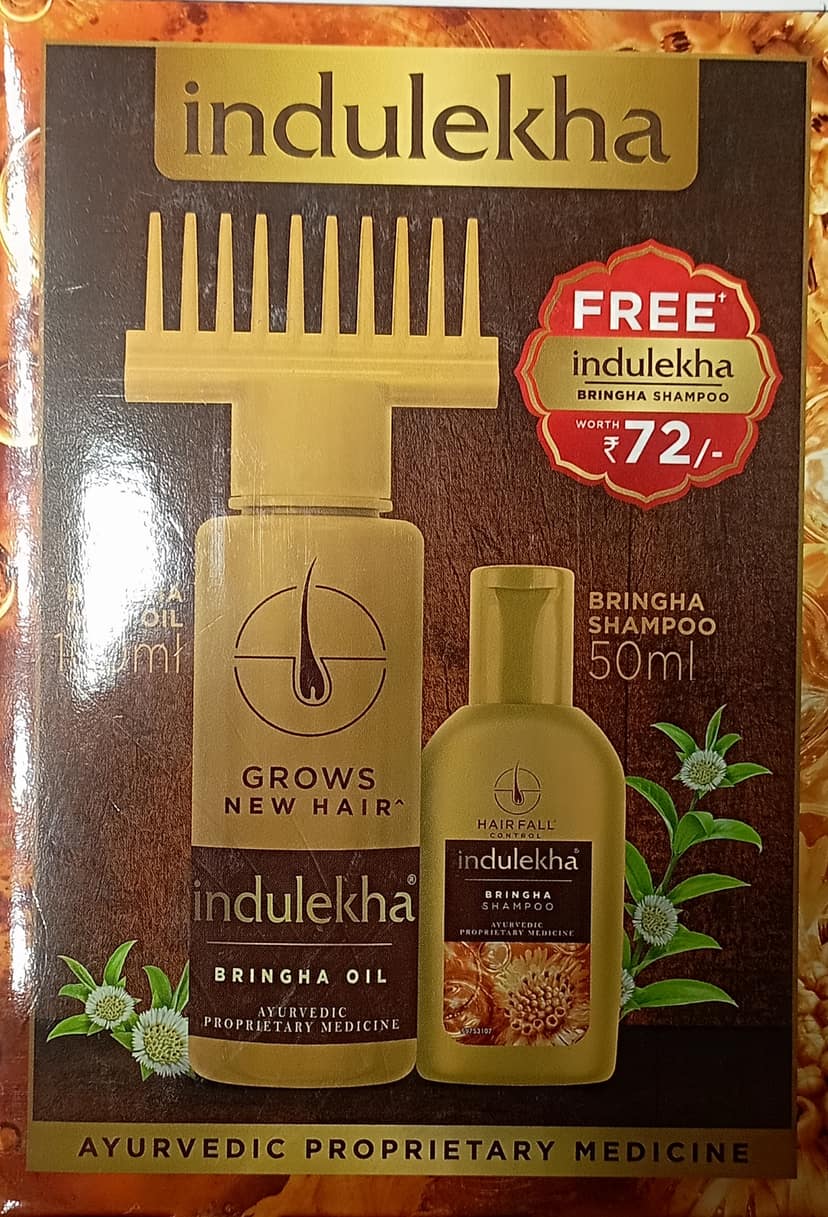 Indulekha bringha grows new hair 100+ 50 ml