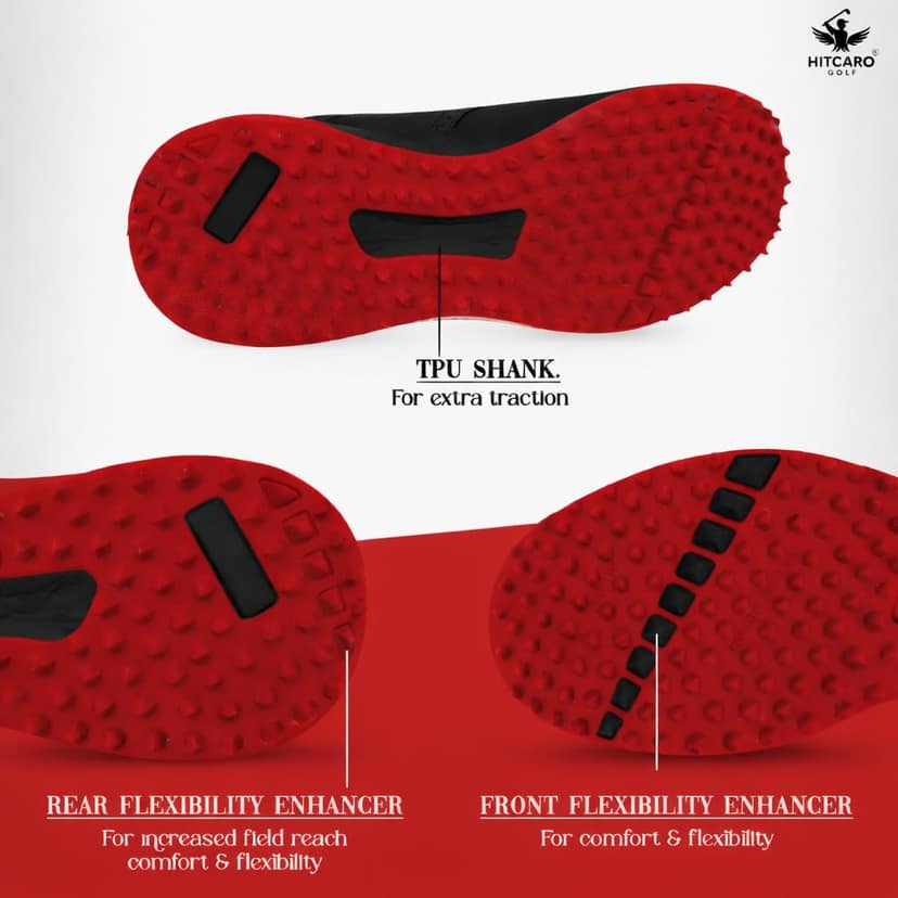 HITCARO Men Proffessional Leather Golf Shoes | Lace-Up | Phylon Sole |Waterproof | Comfortable | Breathable | Sports Shoes view 5