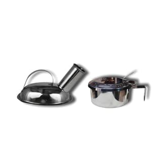 FAIRBIZPS Stainless Steel Urine Pot and Spit Mug Combo - Durable, Rust-Resistant, and Easy to Clean