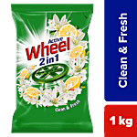 Wheel Green Lemon & Jasmine Detergent Powder, 1 Kg