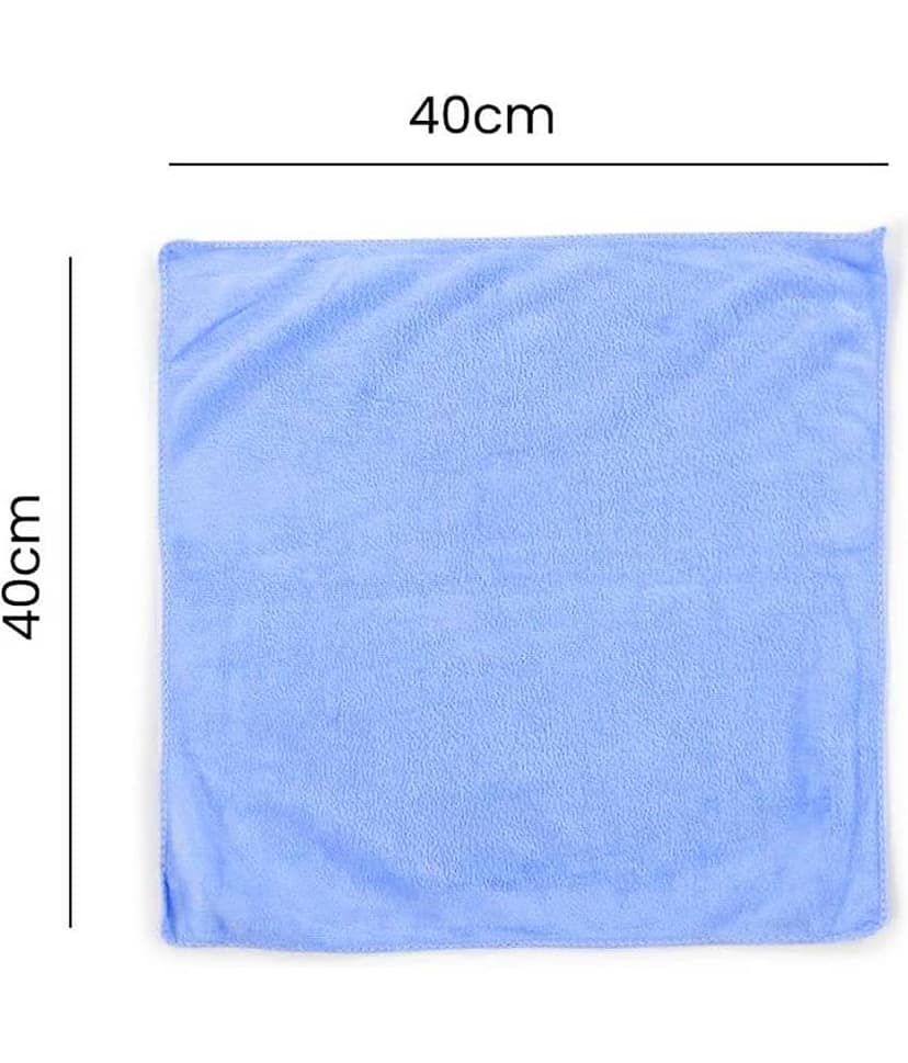 PROGIENCE Multicolor 250 GSM Microfiber Car Cleaning Cloth For Automobile car accessories( Pack of 6 ) 40x40 cms view 2