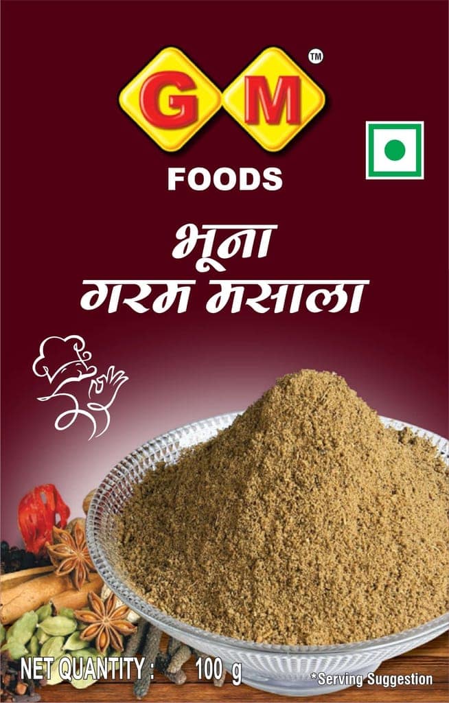 GM Foods Roasted Garam Masala Powder 100 Gram (PACK OF 1 )| Authentic Indian Flavor | Spicy & Aromatic Blend | Multipurpose Masala Powder | Aromatic & Flavourful | Hygienically Packed | No Preservatives view 2