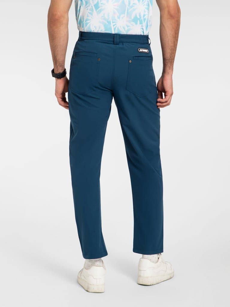 (SLIM FIT) AH Mechanical Stretch Botanical Blue Golf Pant view 5