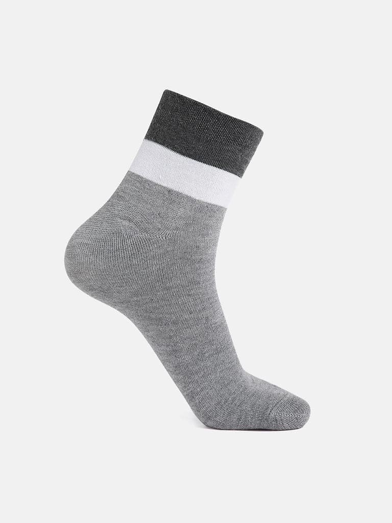 Kolor Fusion Men & Women Colour Block Above Ankle Length Cotton Socks (Pack of 5) view 3