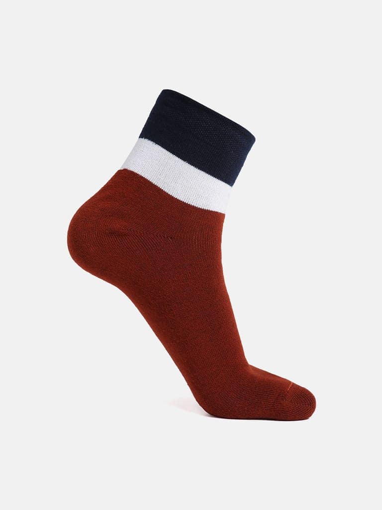 Kolor Fusion Men & Women Colour Block Above Ankle Length Cotton Socks (Pack of 5) view 5