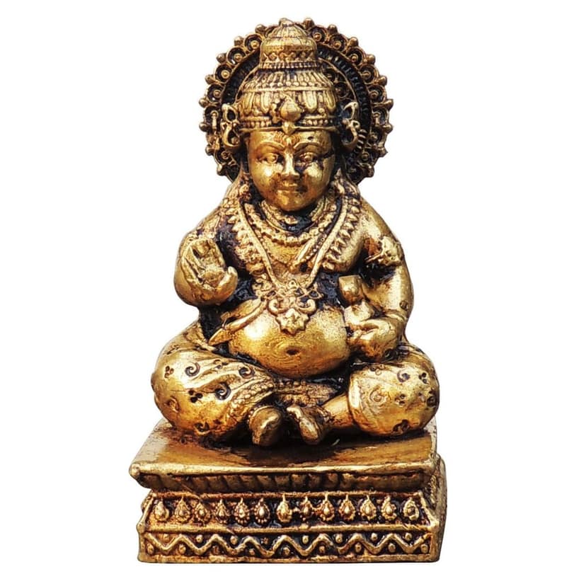 Brass Kuber Ji Idol - Divine Spiritual Home Decor Statue, Height : 2.7 Inch (BSMAS1748 C) view 2