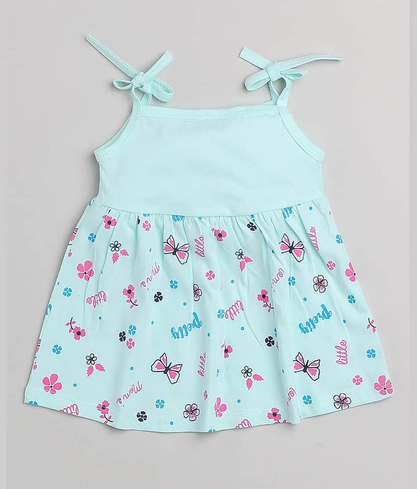 Mars Infiniti Pack of 3 Baby Girls Cotton Frock ( Yellow & Pink ) view 2