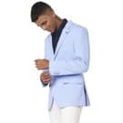 Mufti Light Blue Stripe Slim Fit Blazer view 2