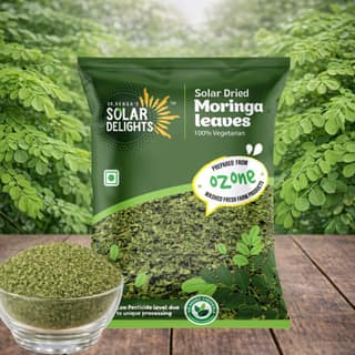 DR. RENGA'S SOLAR DELIGHTS Dried Moringa Leaves | Superfood for Moringa Tea, Smoothies & Hair Growth | 100g