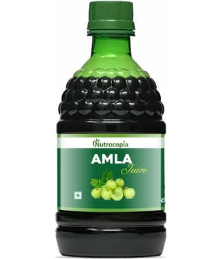 NUTROCOPIA Amla Juice - 400 ml | Rich Source of Vitamin C | Effective Antioxidants for Immunity boosting | Pure, Natural and 100% Ayurvedic Juice