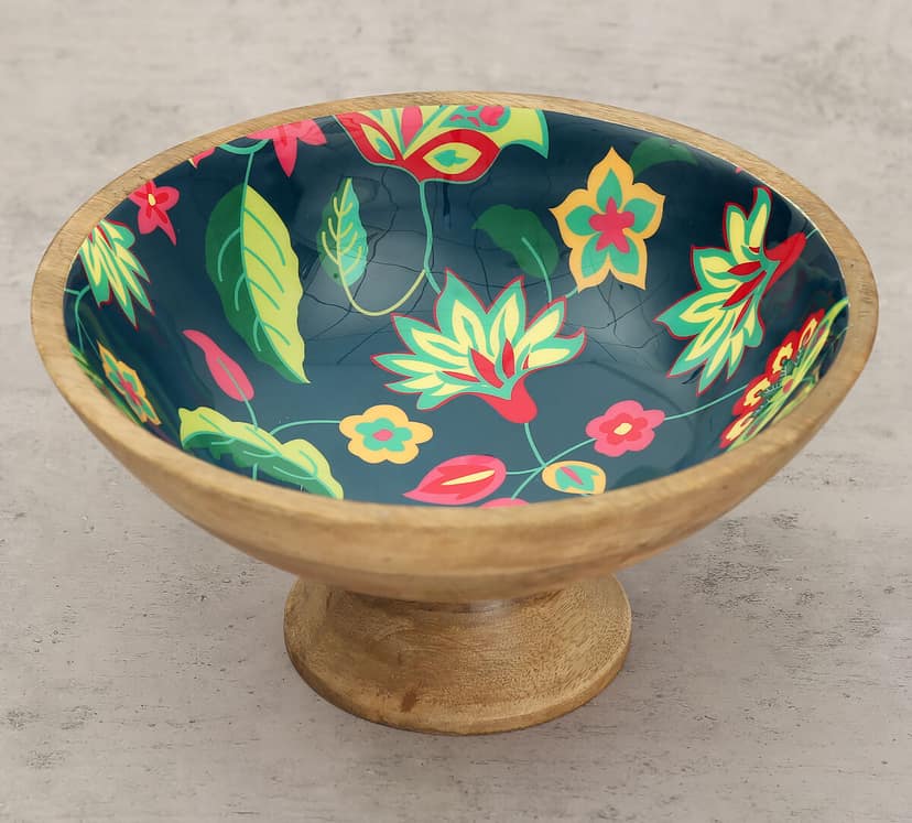 India Circus Forest Cyanic Pop Burst Fruit Bowl