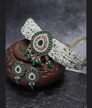 Sukkhi Green Alloy Necklace Set ( Pack of 1 )