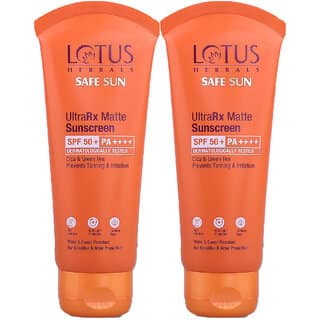 Lotus Herbals Ultrarx Matte Sunscreen Spf 50+ Pa++++Dermatologically Tested50G (Pack Of 2)