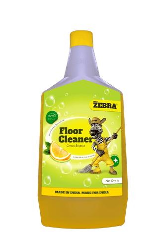 SUNA ZEBRA Floor Cleaner Citrus Sparkle - 1L Multi-Surface Disinfectant