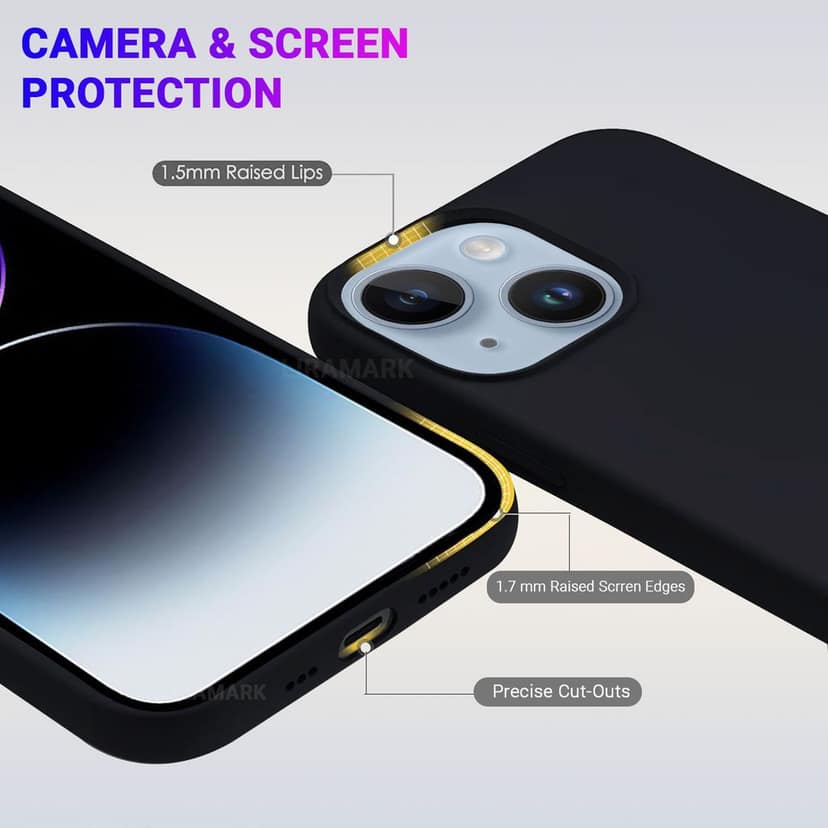 LIRAMARK Liquid Silicone Soft Back Cover Case for Apple iPhone 14 (6.1 inch) view 5