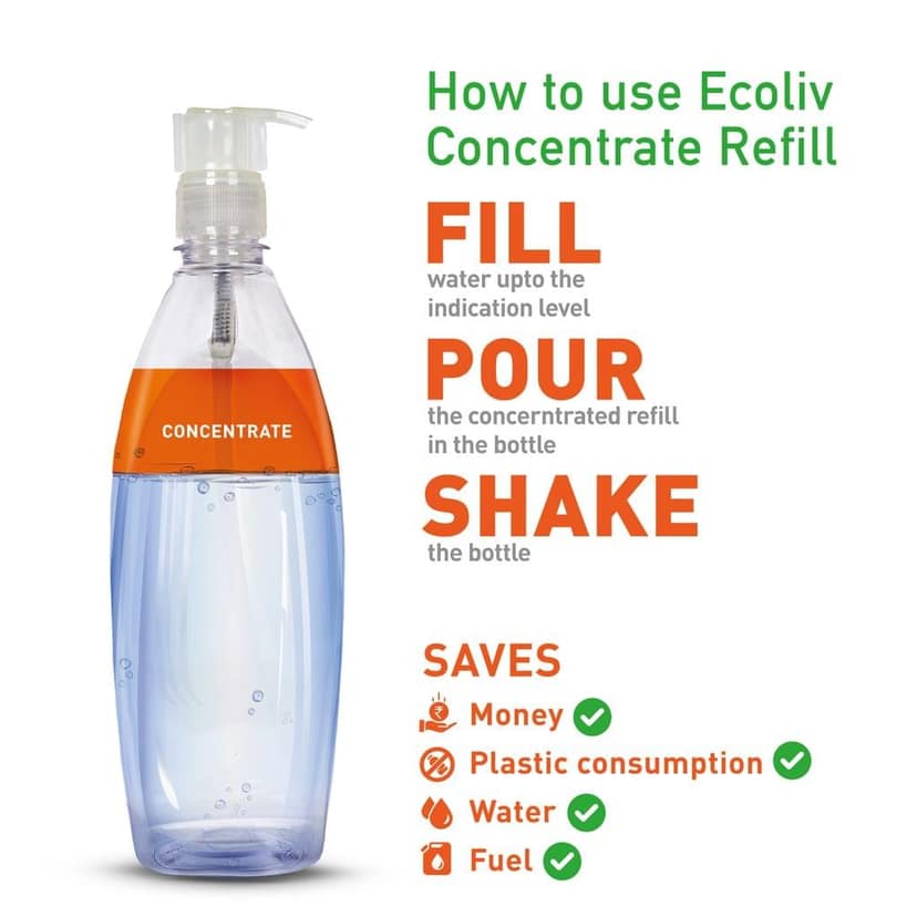Ecoliv Dishwash Liquid 500 ml Bottle(Pack of 2) view 5