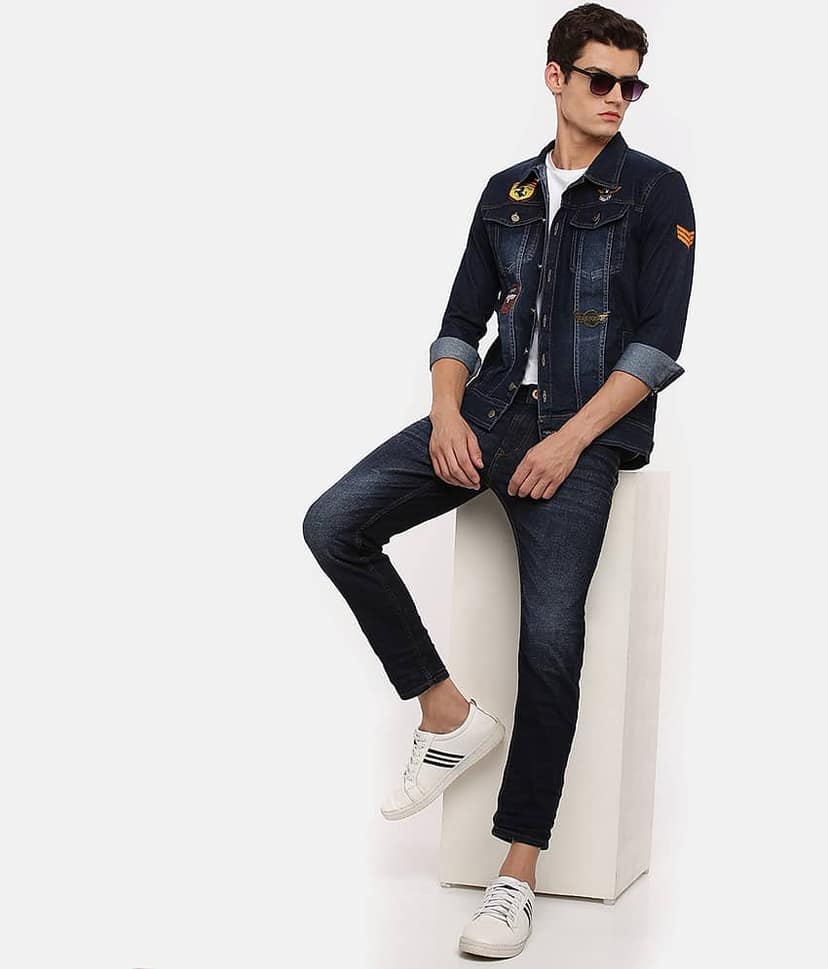 VOGATI Denim Men's Denim Jacket - Black ( Pack of 1 ) view 4