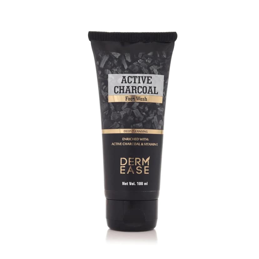 Dermease Charcoal Face Wash for Deep Clean & Glow