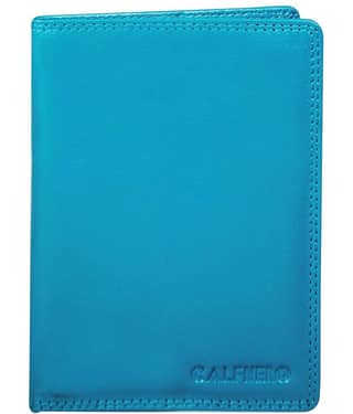 Calfnero Leather Blue Passport Holder