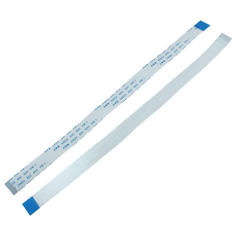 20 Pin 1mm Pitch 400mm Reverse Side Connection FFC Ribbon Flexible Flat Cable view 2