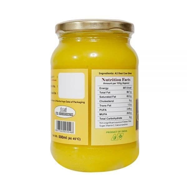 Elworld Agro & Organic Food Products A2 Desi Cow Ghee 500ml view 3